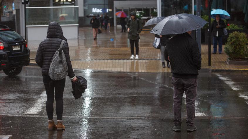 Declaran Alerta Temprana Preventiva en la Región Metropolitana por lluvias