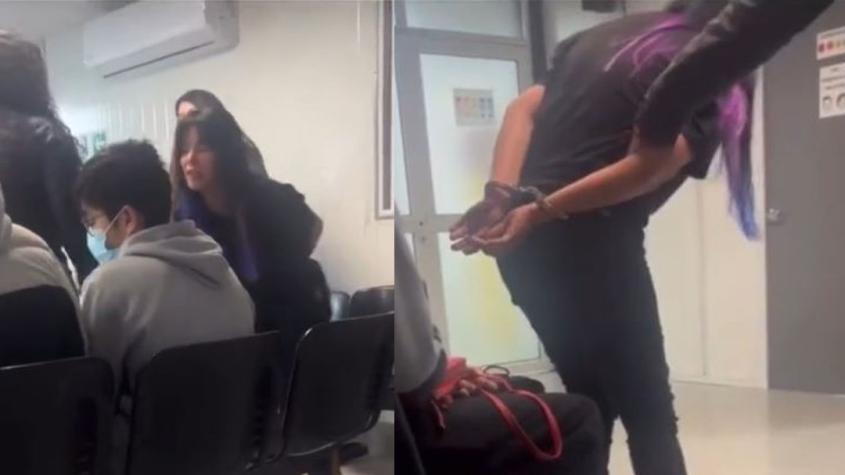 Viralizan inédito video de Anita Alvarado detenida tras golpear a funcionario de la PDI