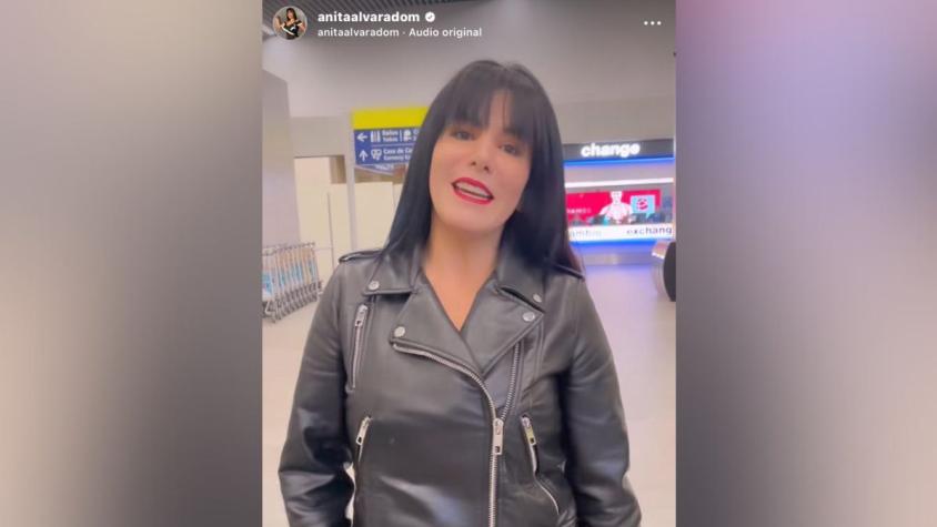 "La que puede, puede, y yo sí puedo": Anita Alvarado nuevamente en el aeropuerto