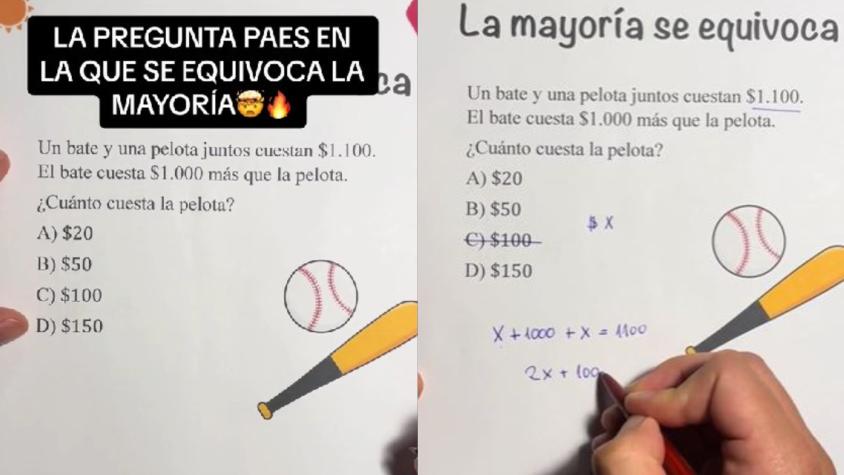 ¿Puedes resolverlo?: El simple ejercicio de la PAES que gran mayoría de estudiantes falló 