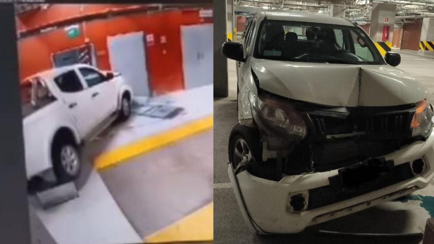 [VIDEO] Funcionario choca su camioneta en Hospital de San Antonio: Recinto aún no es inaugurado