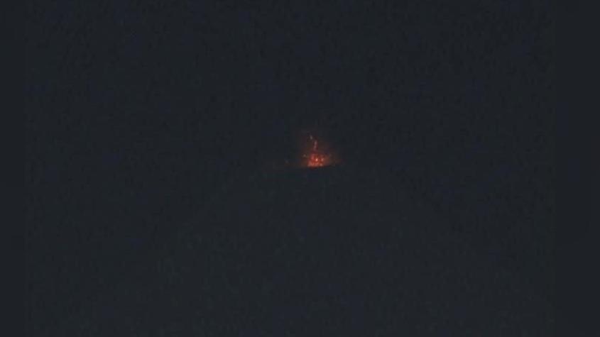 Se registra incandescencia del Volcán Villarrica