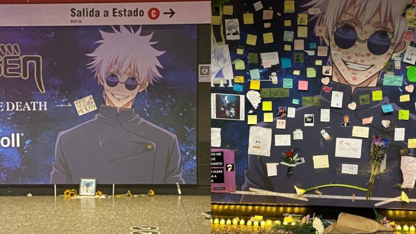 Metro retira ofrendas a póster de Jujutsu Kaisen en el Metro: ¿Por qué se creó esta animita?