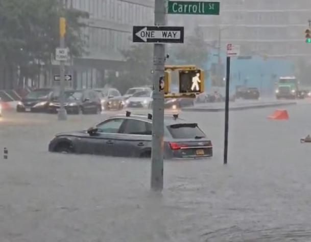 Tormenta en Nueva York: Inundaciones en la ciudad dejan impactantes imágenes