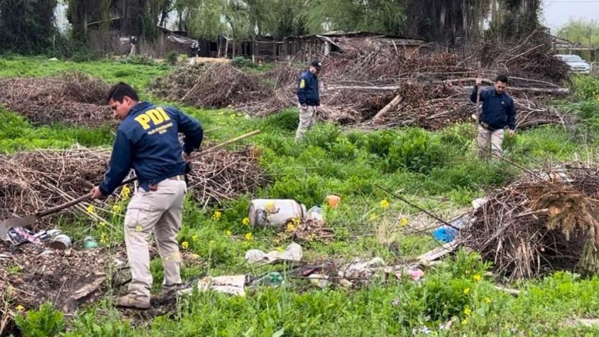 Desapareció tras el hallazgo: Detienen a expareja de joven cuyos restos fueron enterrados en predio de O'Higgins