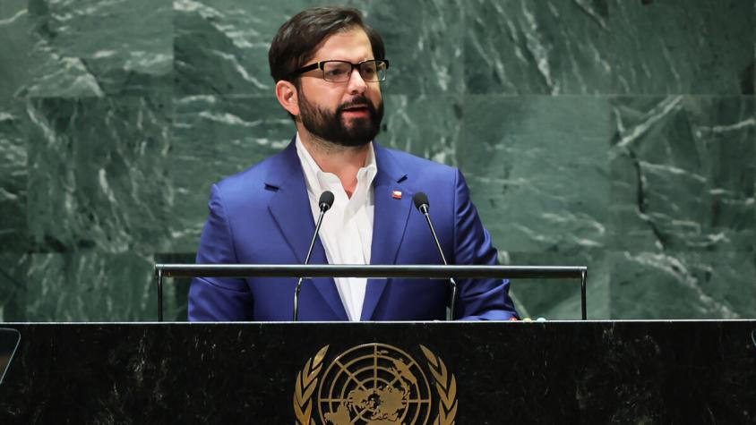 Boric en la ONU por 50 años del Golpe: "Chile es un país que progresa porque hemos sacado lecciones de nuestro pasado" Boric en la ONU por 50 años del Golpe: "Chile es un país que progresa porque hemos sacado lecciones de nuestro pasado"