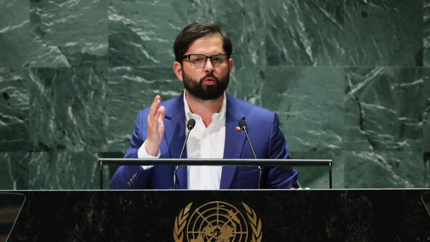 Boric en la ONU: "Declarar que Cuba es un país que promueve el terrorismo, no solo es falso, sino que nos violenta"