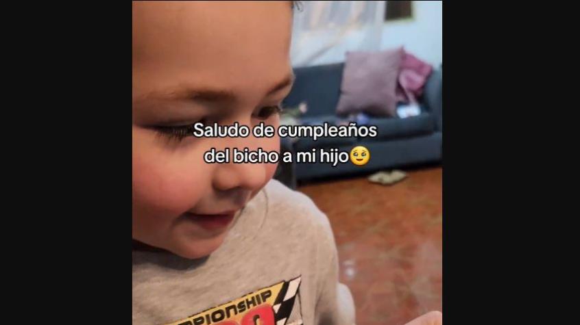 La viral reacción de un niño al escuchar saludo de Cristiano Ronaldo por su cumpleaños