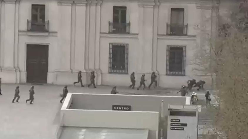 Atacan frontis del palacio de La Moneda en vísperas del 11 de septiembre