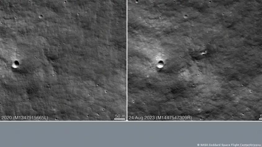 NASA: accidentada misión rusa deja un cráter en la Luna