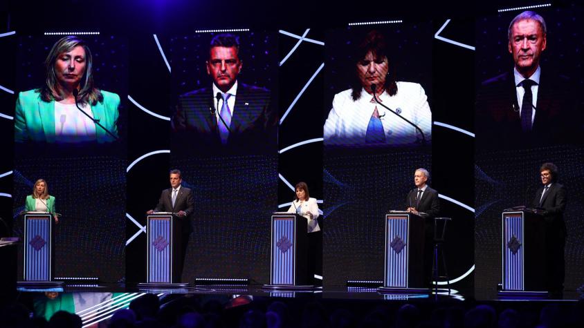 Revive el primer debate presidencial de Argentina 