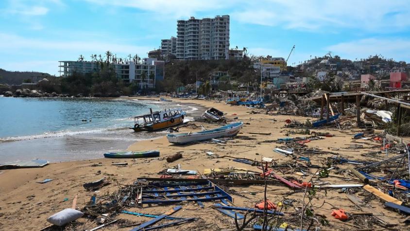 Huracán Otis deja 46 muertos y graves daños en el puerto mexicano de Acapulco
