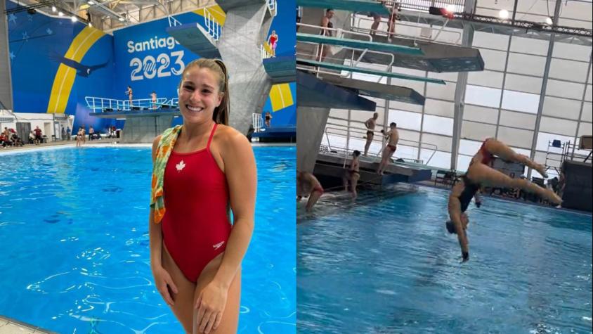 La crítica que hizo atleta canadiense a la piscina de Santiago 2023