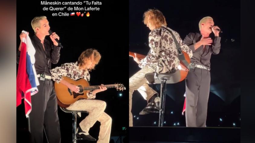"Me gusta mucho Mon Laferte": Måneskin hizo un cover de la cantante durante su concierto en Chile