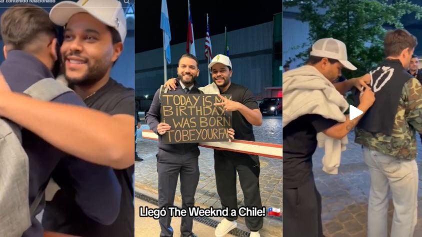 Chileno logra sacarse foto con The Weeknd en previa a conciertos