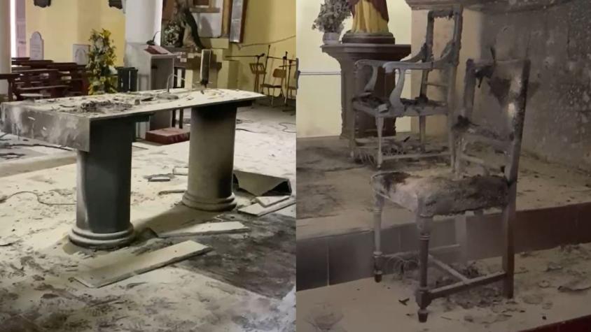 Desconocidos atacan Iglesia San José de Constitución: Quemaron biblias, altar y sitiales