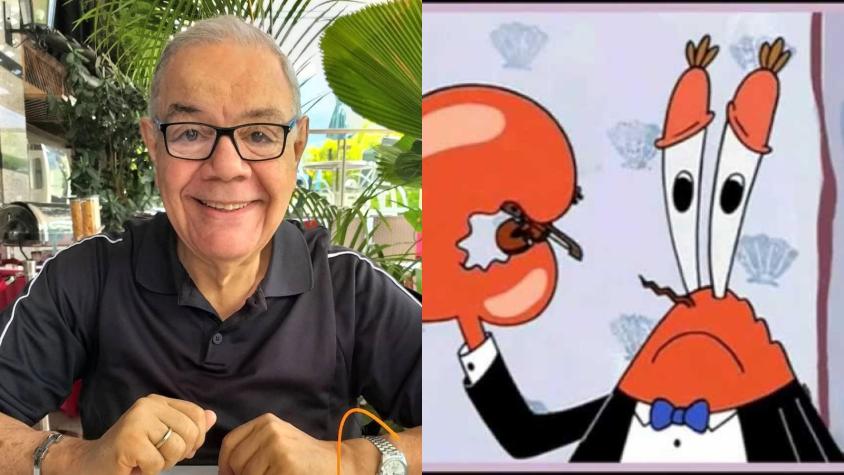 A los 72 años murió Luis Pérez Pons, la voz de "Don Cangrejo" en Bob Esponja