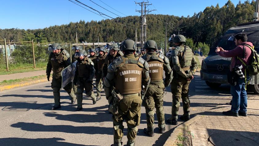 Desalojan departamentos tomados en Talcahuano en masivo operativo con más de 300 carabineros