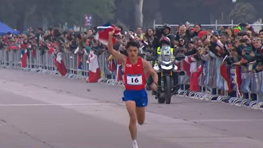 ¡Histórico! Hugo Catrileo remata segundo en la Maratón y le da la tercera medalla a Chile en Santiago 2023