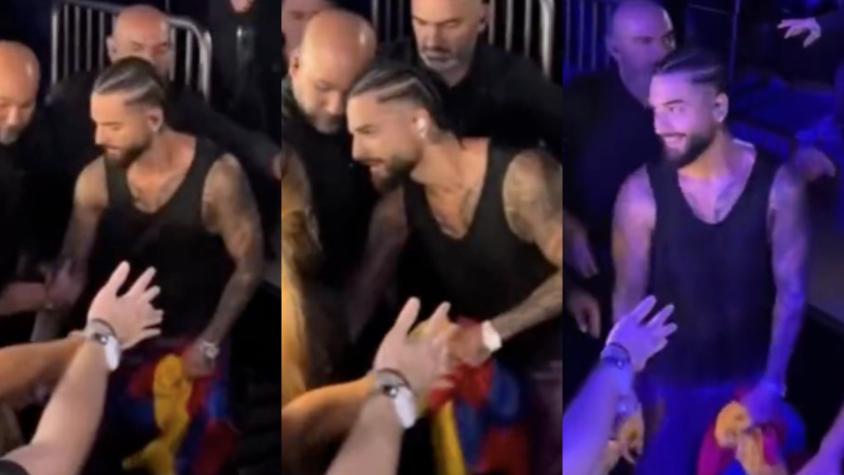 El polémico video en el que una fan le tocó los genitales a Maluma tras un concierto: así reaccionó el cantante