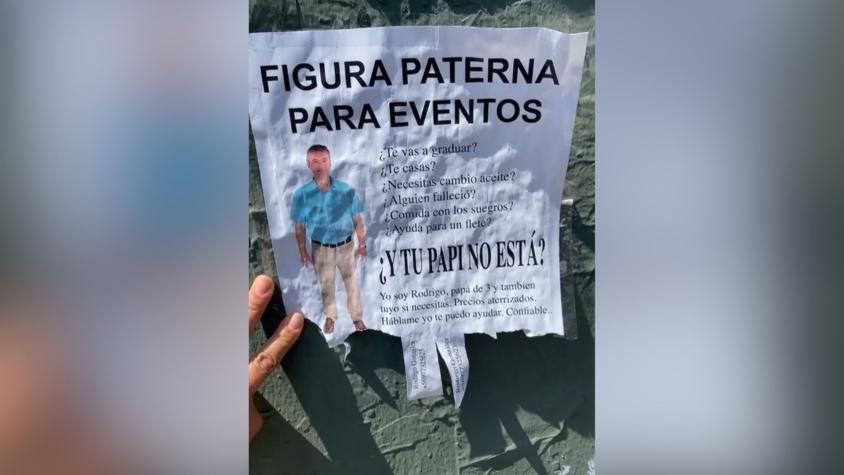 "Figura paterna para eventos": Emprendimiento de "papá en arriendo" la rompe en redes sociales