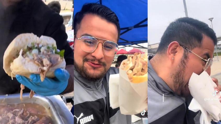 Mexicano quedó maravillado tras probar el 'sándwich de potito' en Chile: lo comparó con particular comida de su país