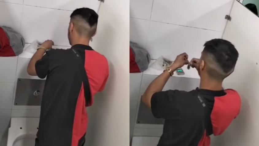 Hombre es detenido tras ser sorprendido dosificando droga en baño público de Temuco