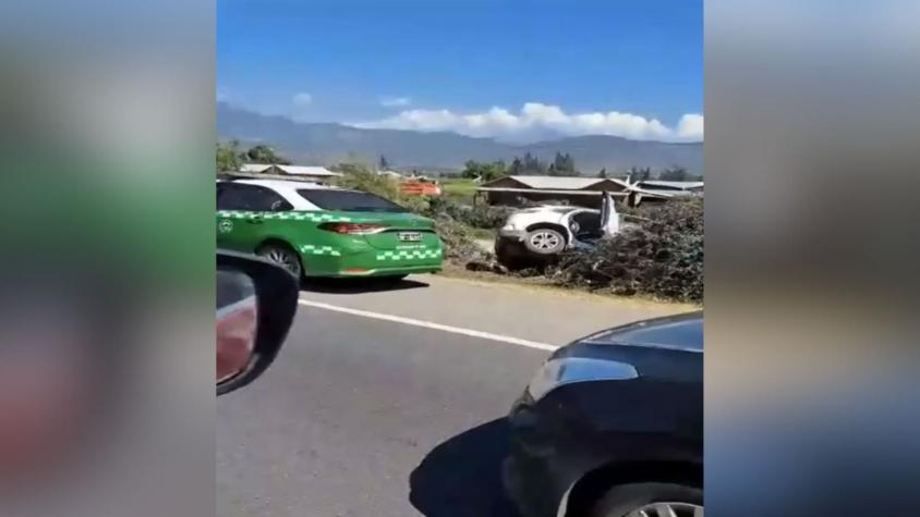 Hombre robó auto desde jardín infantil y fue abatido por carabinero tras intentar atropellarlo