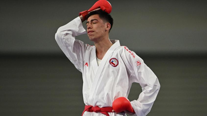"Yo la cagué": La tristeza de Tomás Freire tras perder el oro en el último segundo en karate