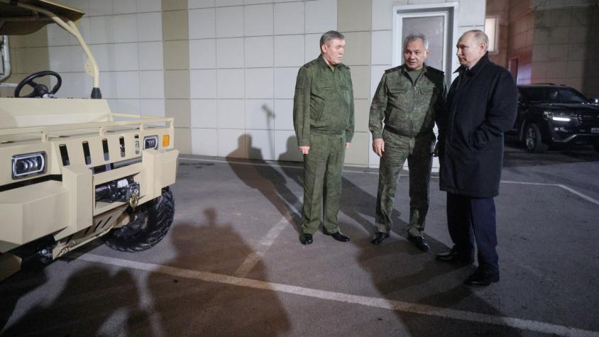 Putin visita el cuartel general de la operación militar en Ucrania