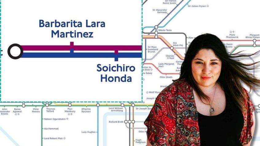 Metro de Londres renombra estación destacando a ingeniera chilena Barbarita Lara Martínez