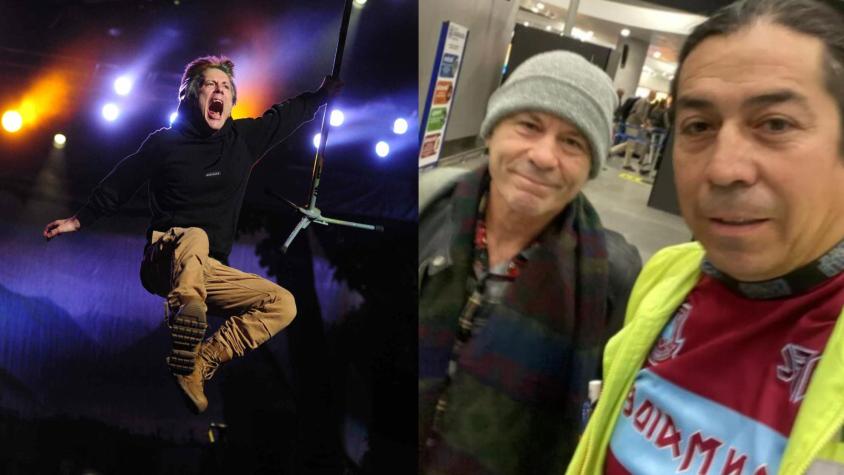 Bruce Dickinson, vocalista de Iron Maiden está en Chile: fan lo reconoció en el aeropuerto 