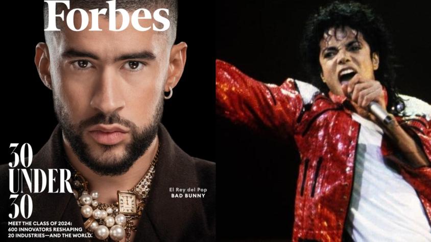 Fans de Michael Jackson estallaron contra revista Forbes por elegir a Bad Bunny como el nuevo "Rey del Pop" 
