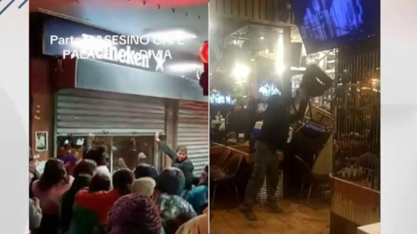 Destrozaron café en Valdivia e intentaron incendiarlo: Acusan a dueño de desaparición de perros