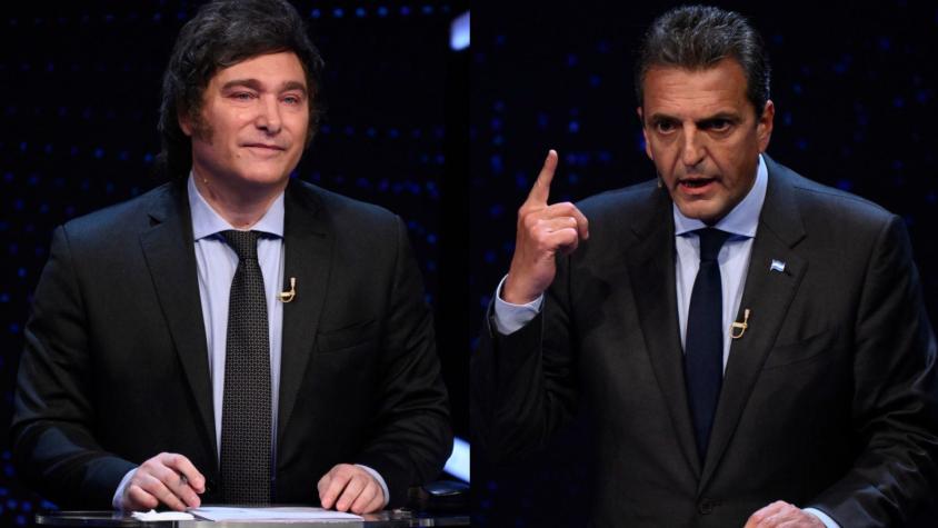 Massa y Milei protagonizan último debate antes de elecciones en Argentina