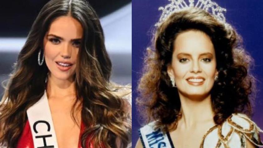 "¿Se vuelve a repetir": La comparación que fans del Miss Universo hicieron entre Celeste Viel y Cecilia Bolocco
