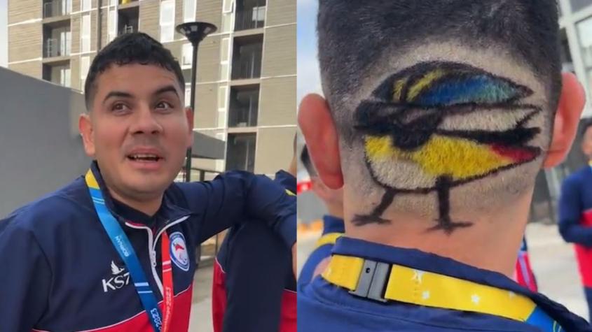 ¡No puede sacarse a Fiu de la cabeza! Futbolista ciego sorprende con su look sietecolores para los Parapanamericanos