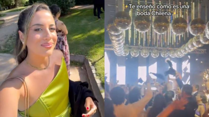 "Los amo": Joven española se hizo viral al mostrar cómo son los matrimonios en Chile