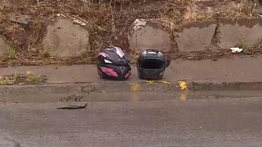 Motociclista muere tras choque con auto en Cerro Navia: Salió eyectado 20 metros y falleció instantáneamente