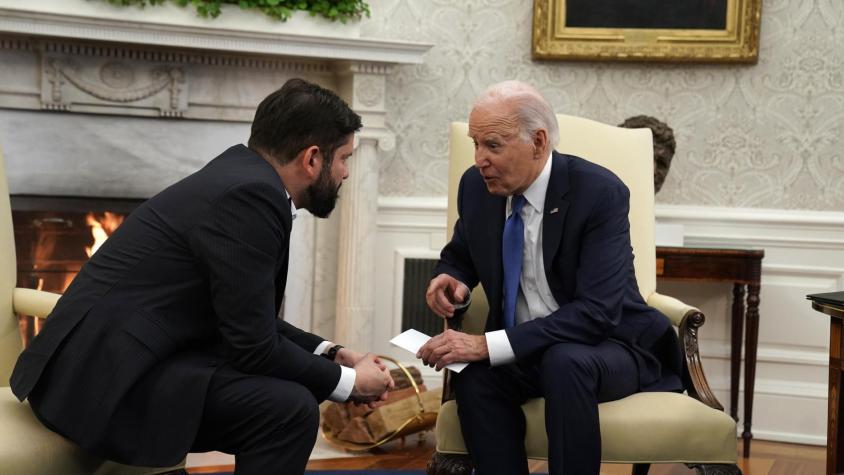Presidente Boric afirma que manifestó su preocupación a Biden "por lo que está sucediendo en la Franja de Gaza"