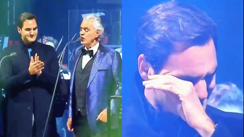 Emocionó a su majestad: Conmovedor homenaje de Andrea Bocelli provocó lágrimas de Roger Federer