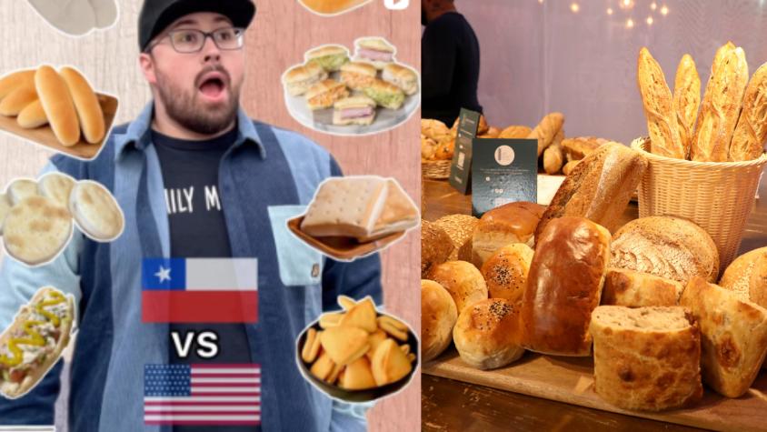 "Ya no estás en Gringolandia": El hilarante video del estadounidense sorprendido con el pan de Chile