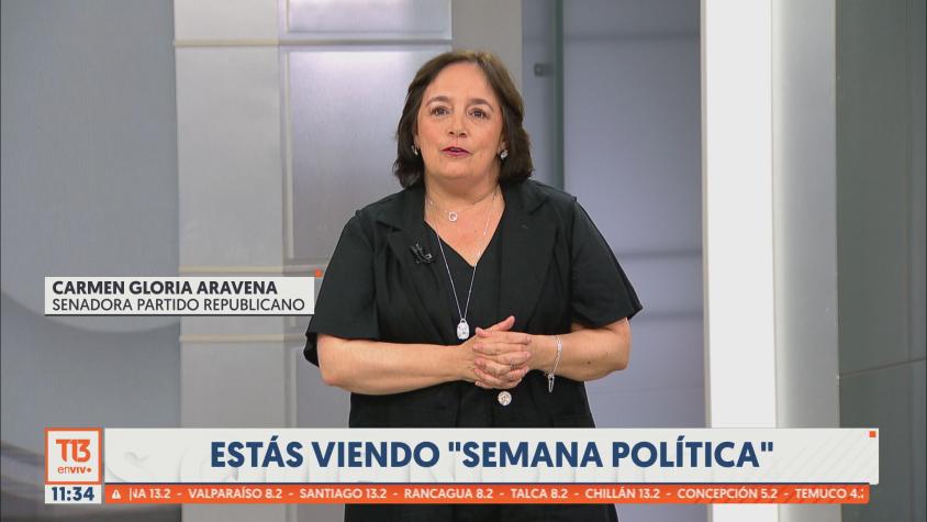 Senadora Aravena (republicana) y Milei: "En Chile no se aceptan mucho este tipo de liderazgos tan de estrella"