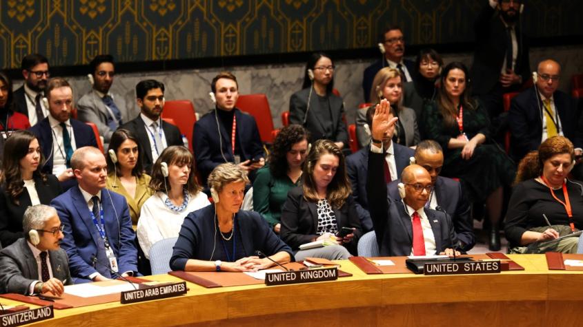 EEUU veta resolución del Consejo de Seguridad que pedía "alto al fuego" en Gaza