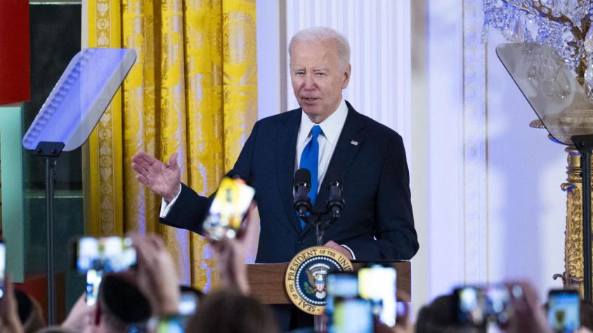 Biden dice que el gobierno israelí "no quiere" una solución de dos Estados