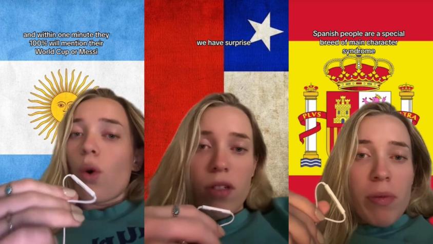 Por el himno nacional: Tiktoker estadounidense destaca a Chile como uno de los países "con más complejo de protagonista"