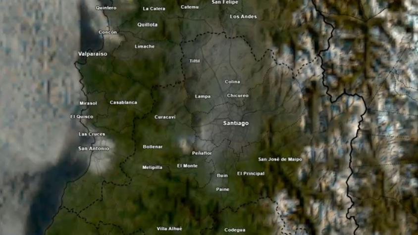 Incendio forestal en María Pinto: Imagen satelital muestra cómo el humo se ha extendido en la RM