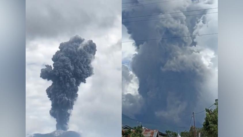 Indonesia: Volcán entra en erupción y arroja cenizas a tres kilómetros de altura