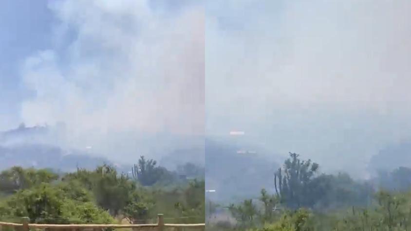 Así se ve desde un satélite la columna de humo sobre Región de Valparaíso por los incendios forestales