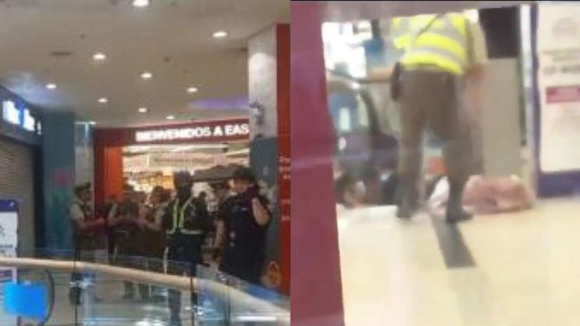 Ocuparon clientes como rehenes: Video capta enfrentamiento entre asaltantes y Carabineros en el Portal Ñuñoa 